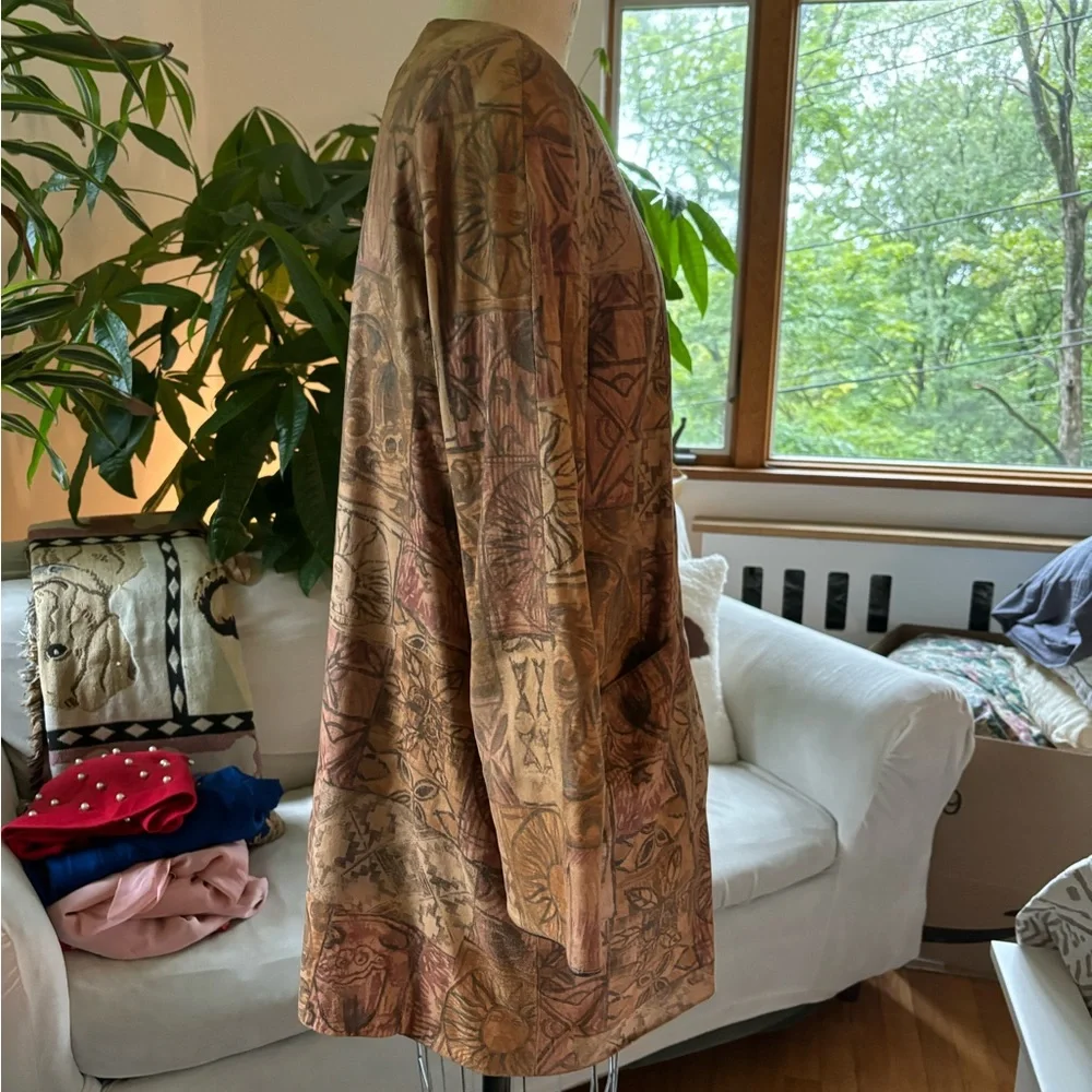 Vintage 1980’s EUGENE OF AUSTRALIA printed-leather super-soft-leather jacket! - Picture 3 of 10